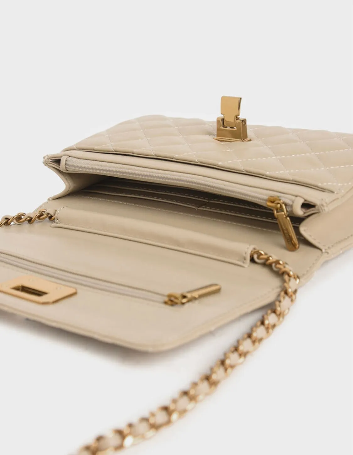 Quilted Flip-Lock Clutch