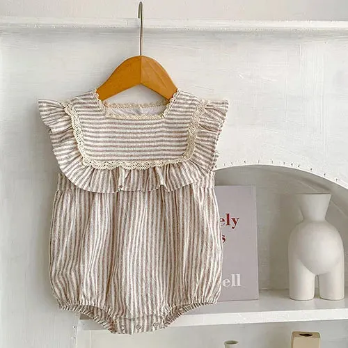 "Emily" Baby's Nature-Inspired Bubble Romper