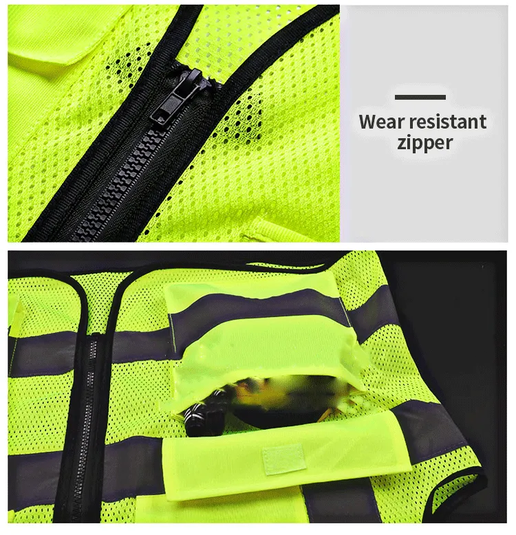 Reflective vest multi pockets for work(MJ-S12)