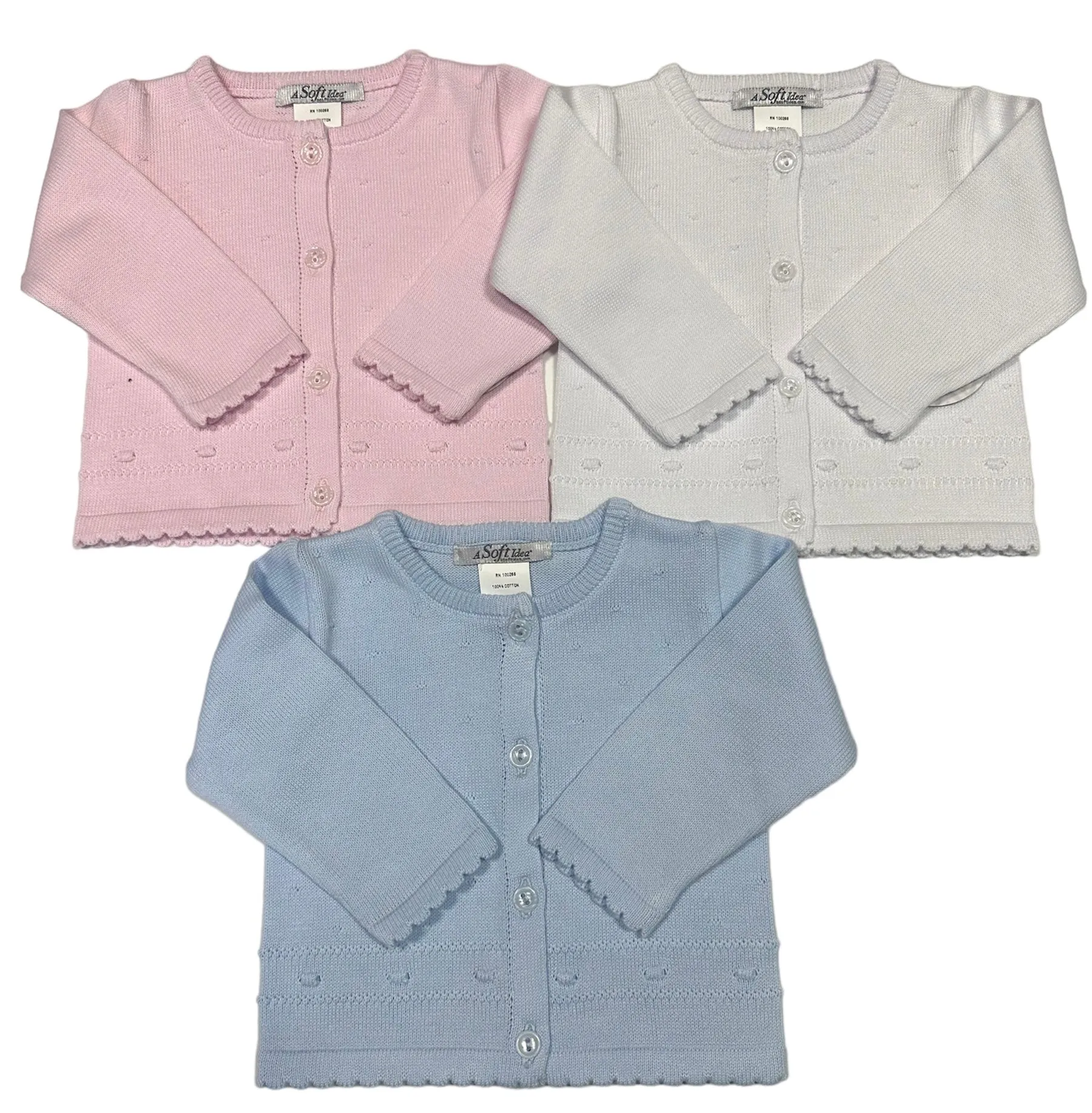 Round Neck Baby Cardigan
