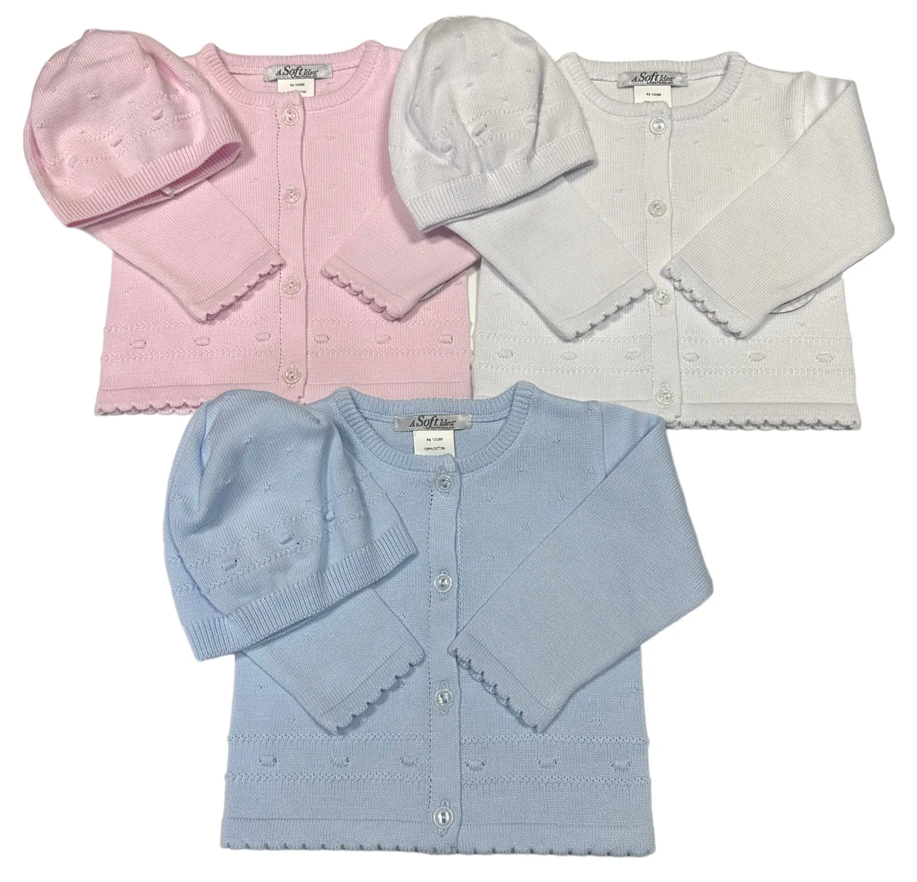 Round Neck Baby Cardigan