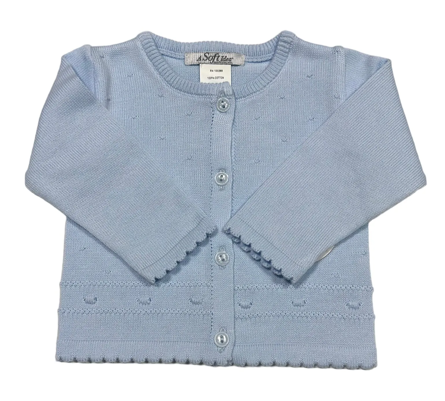 Round Neck Baby Cardigan