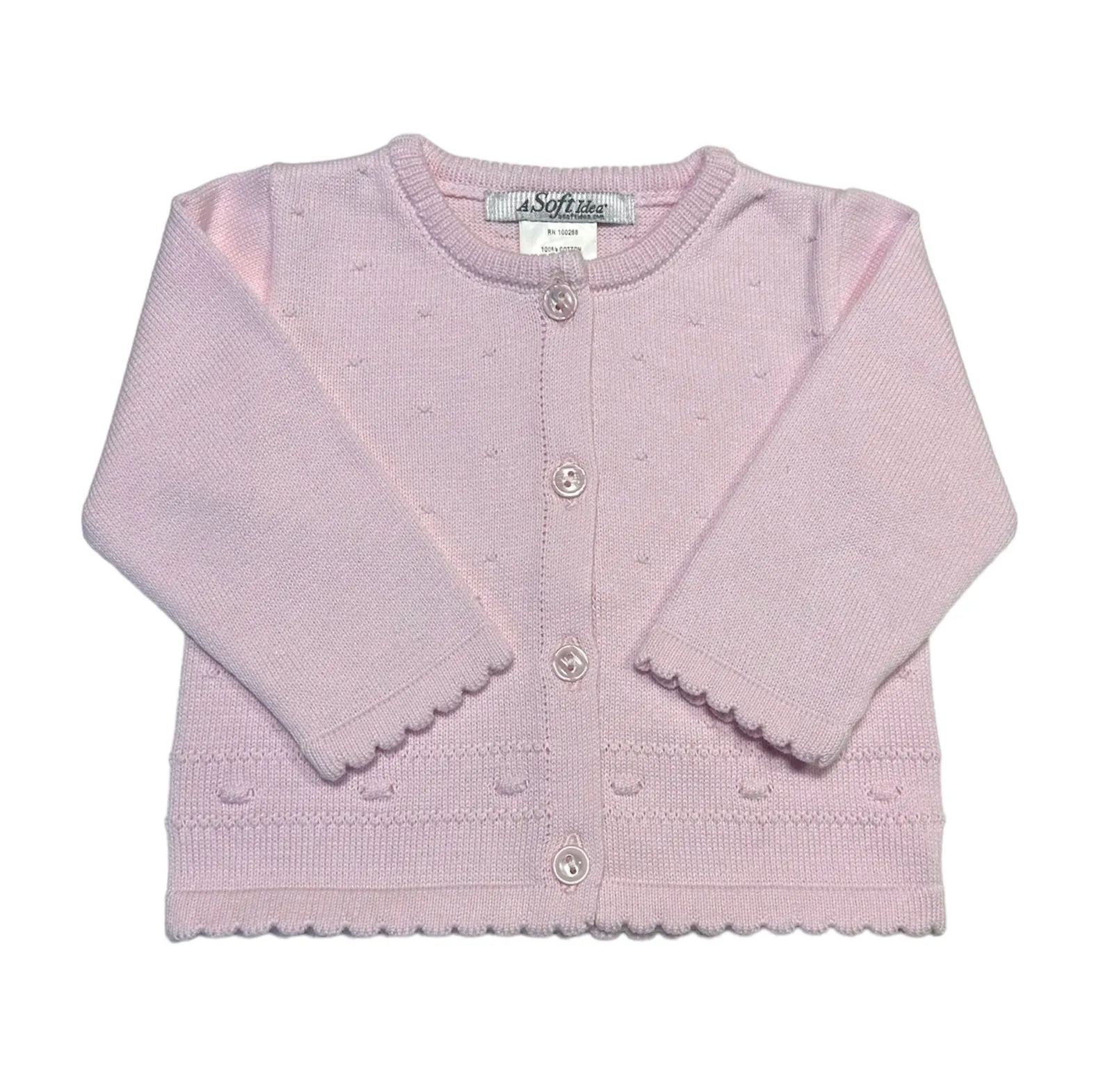 Round Neck Baby Cardigan