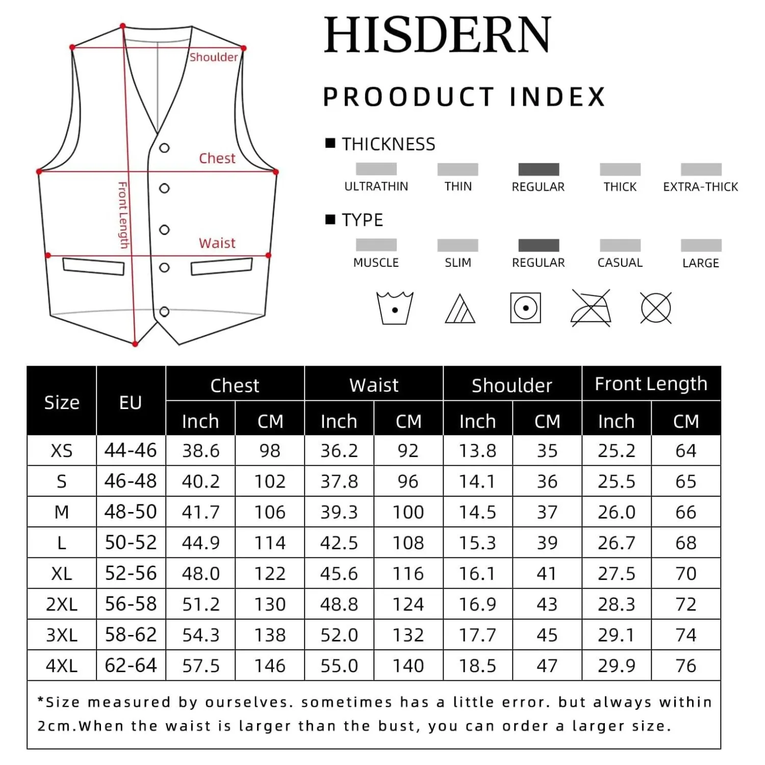 Solid Slim Suit Vest - F-KHAKI