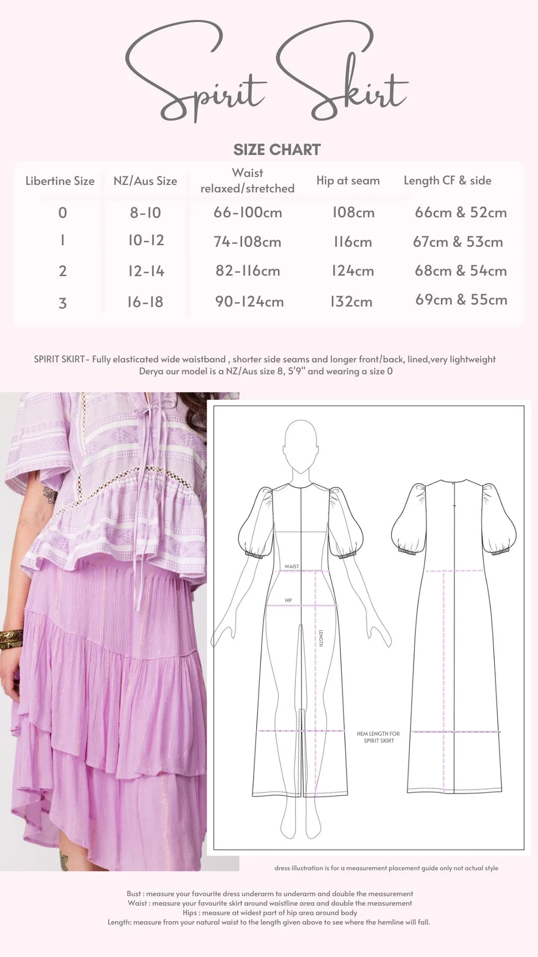 Spirit Skirt - Lilac/Gold