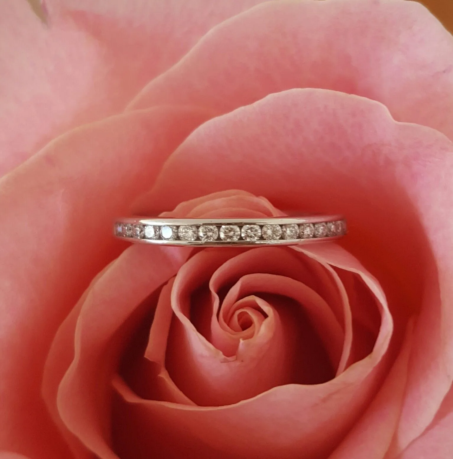 Tiffany & Co. 0.17tcw Diamond Half Eternity/Wedding/Anni Band Platinum RRP $3800
