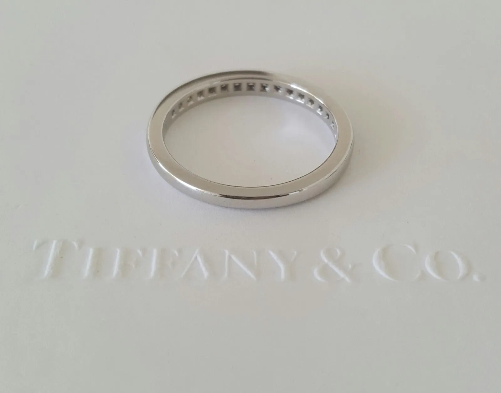 Tiffany & Co. 0.17tcw Diamond Half Eternity/Wedding/Anni Band Platinum RRP $3800