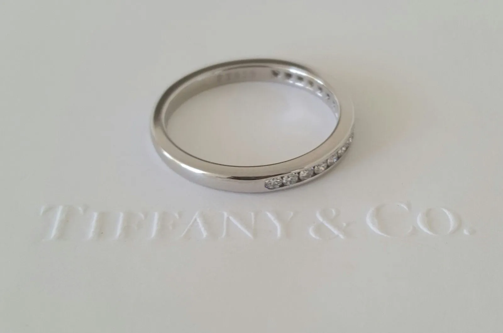Tiffany & Co. 0.17tcw Diamond Half Eternity/Wedding/Anni Band Platinum RRP $3800