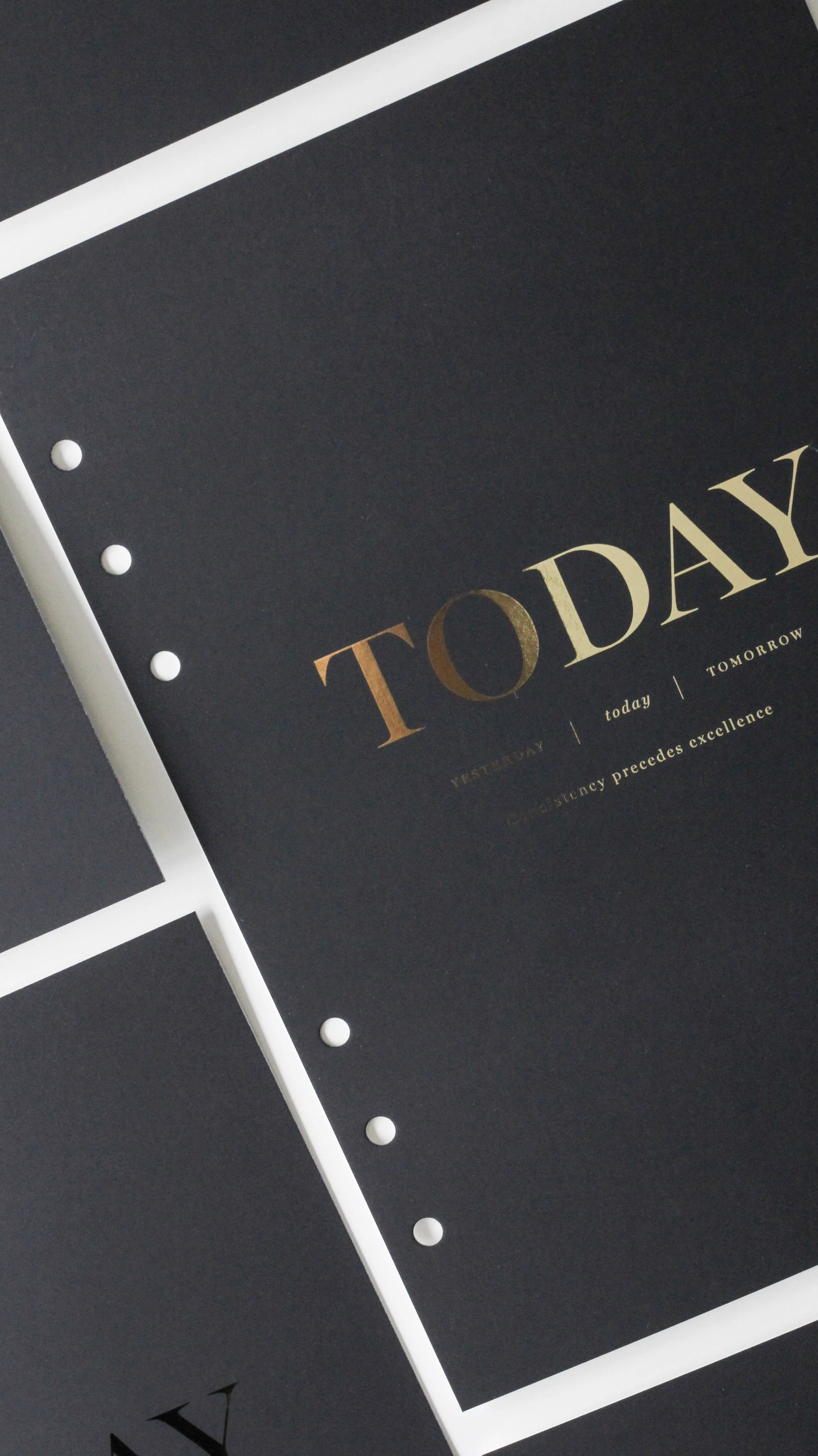Today Gold Foil Planner Dashboard