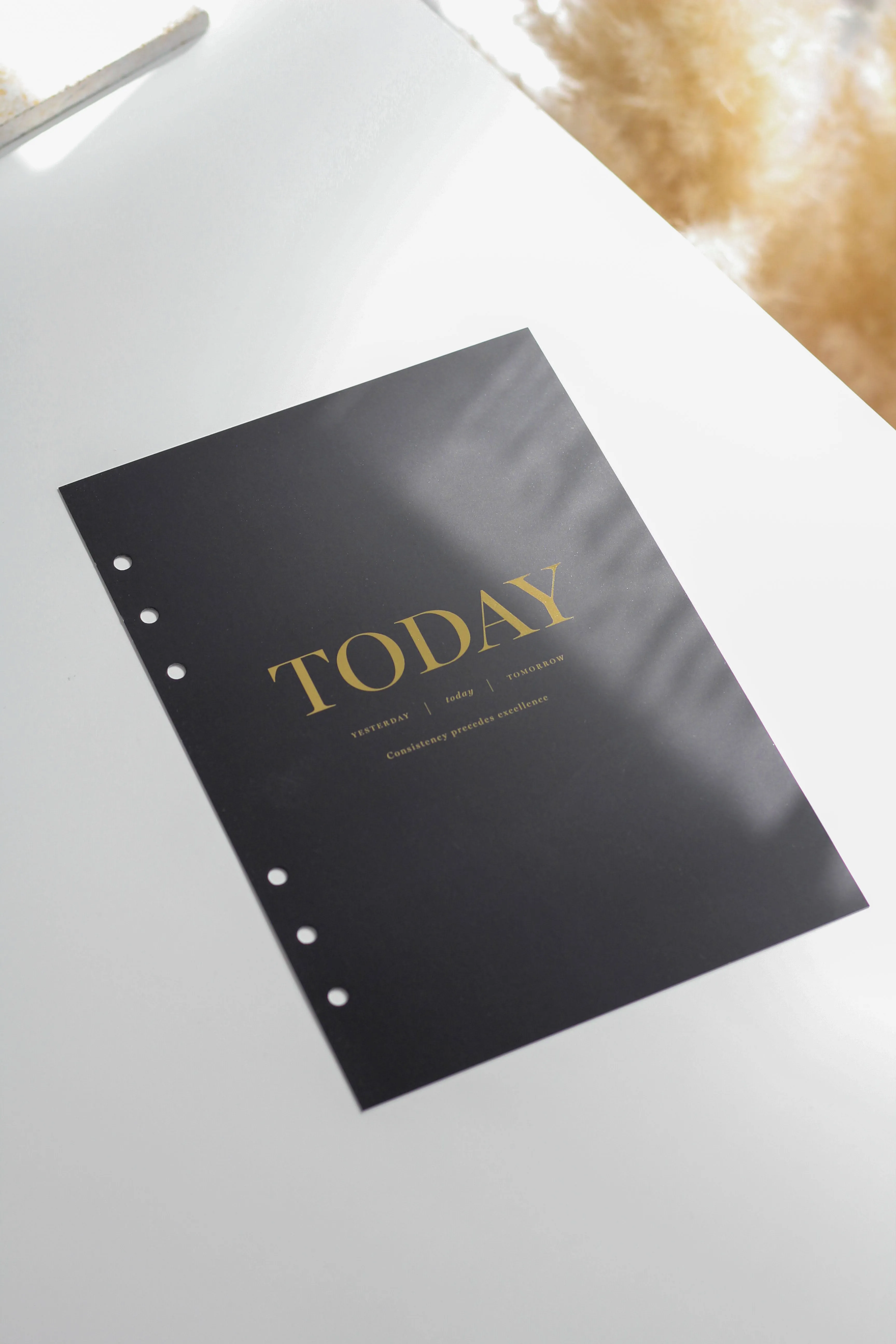 Today Gold Foil Planner Dashboard