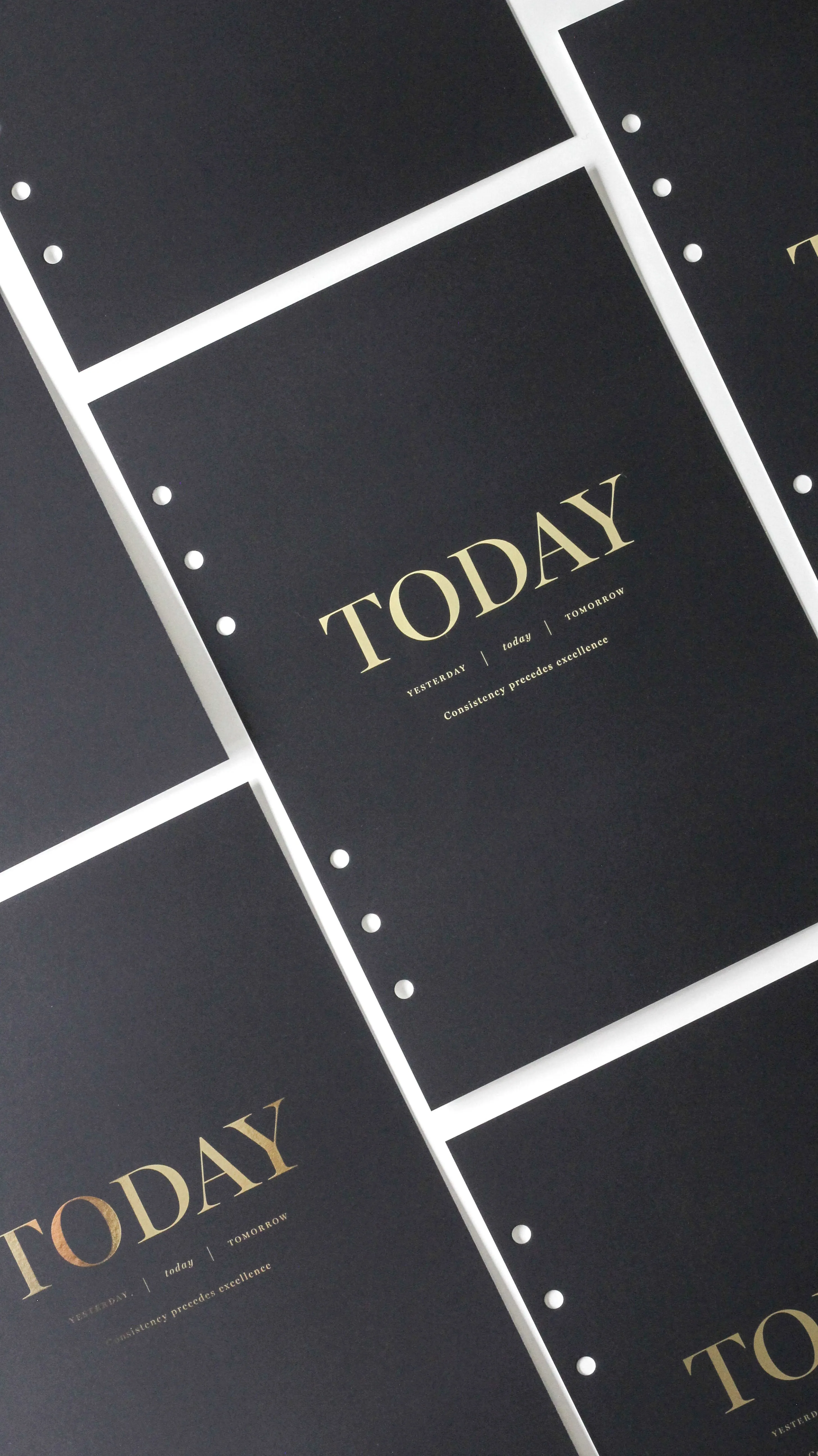 Today Gold Foil Planner Dashboard