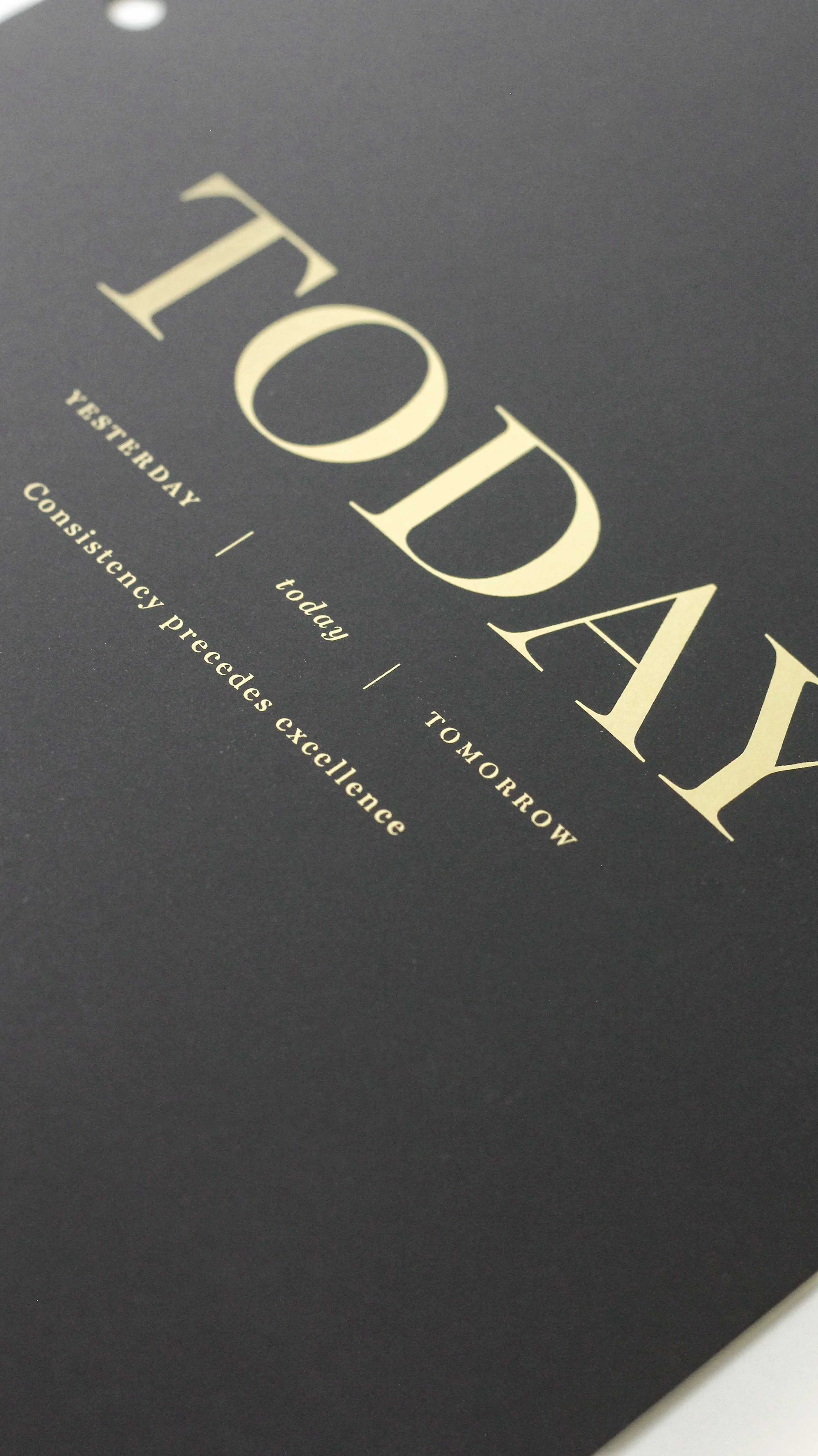 Today Gold Foil Planner Dashboard