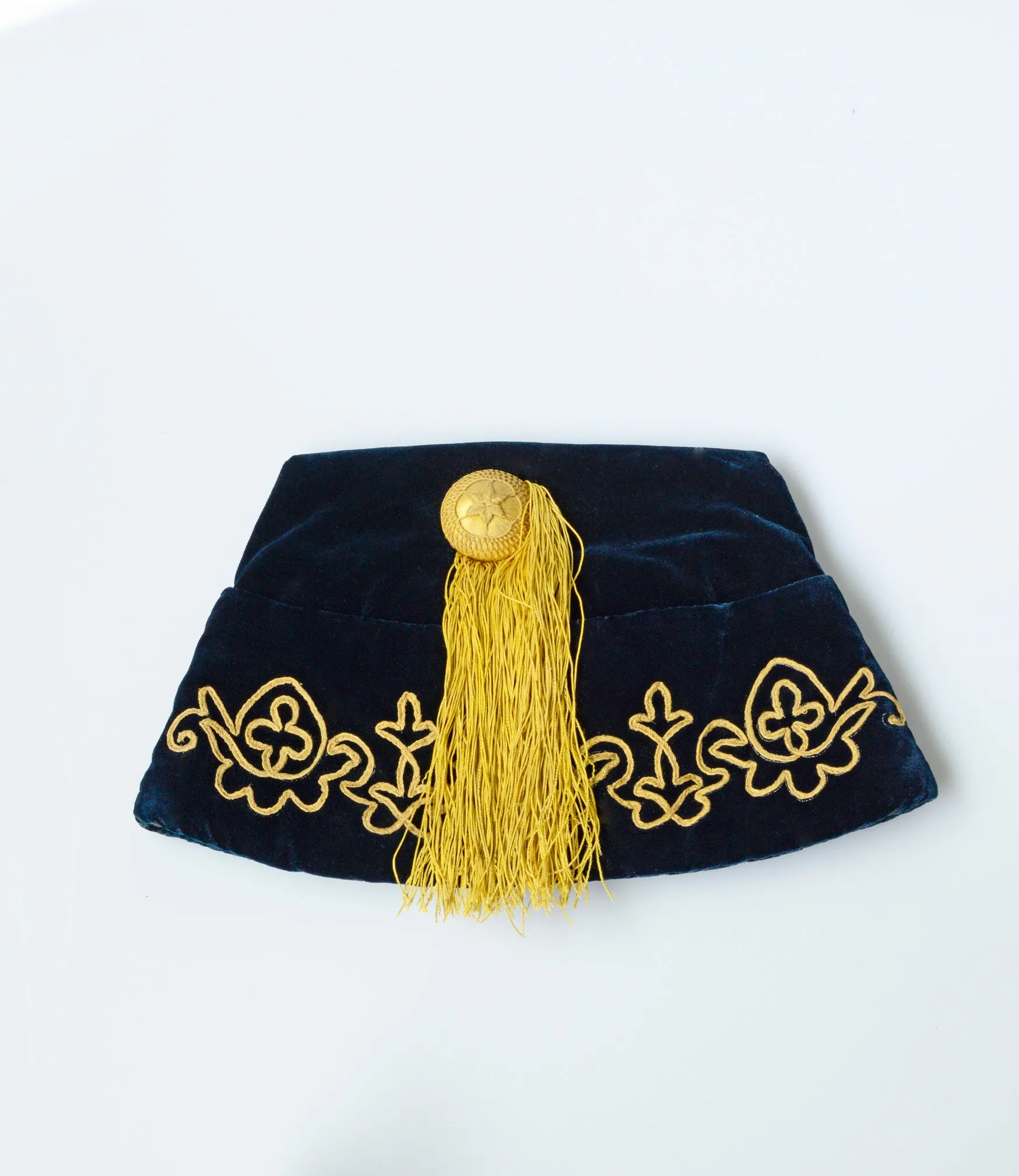 Velvet smoking hat, fez
