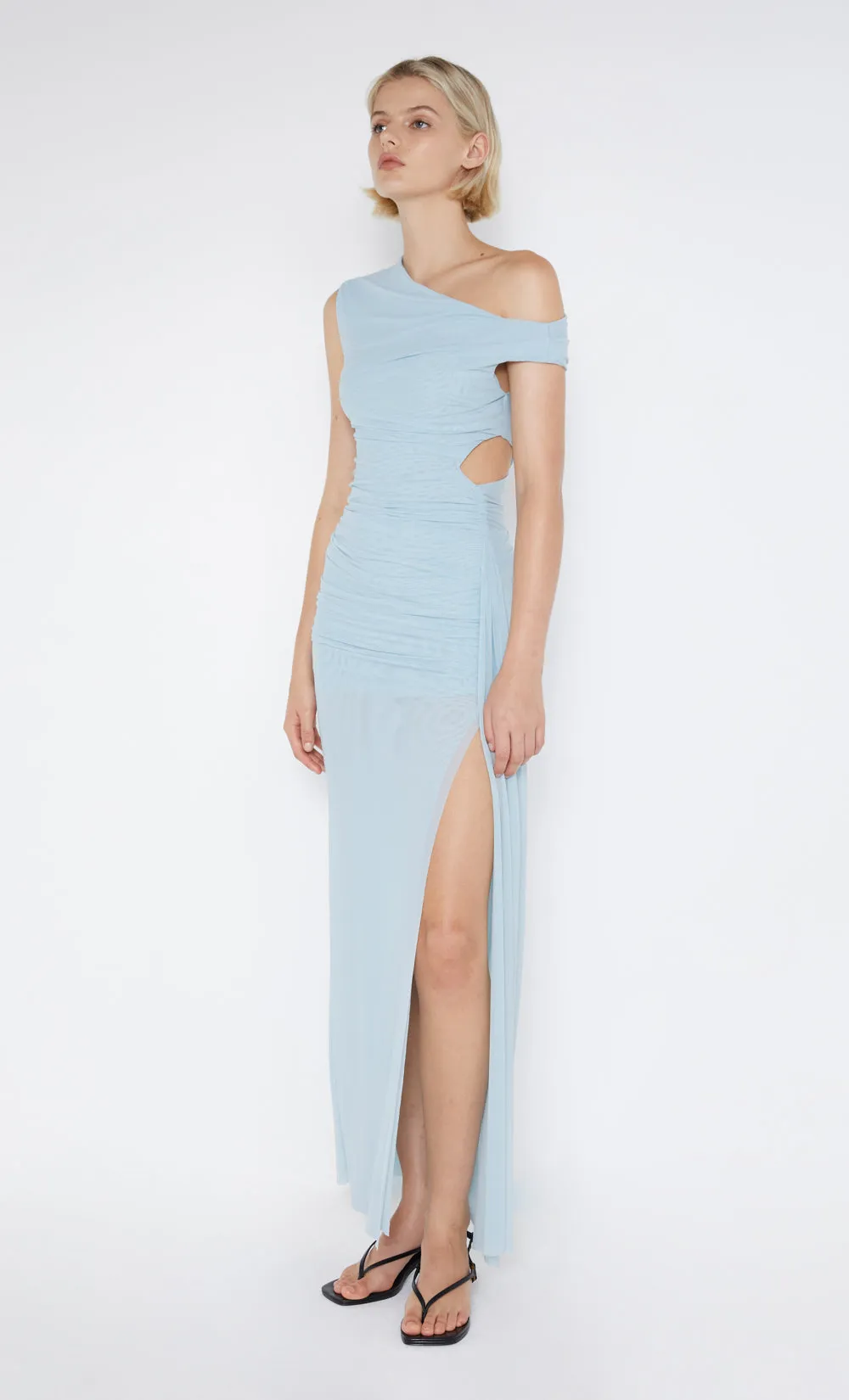 VICTORIA ASYM DRESS - SKY BLUE
