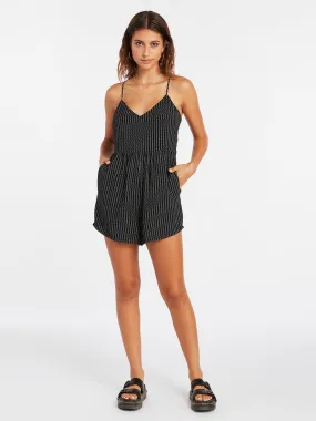 Volcom Wild Queendom Romper-Black White