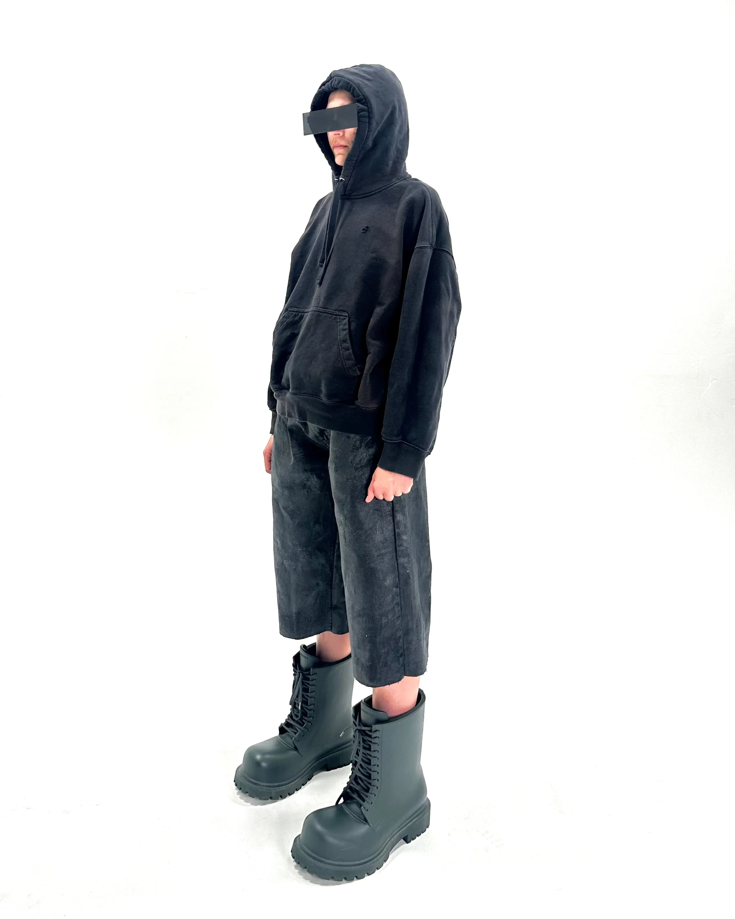 WAXED Baggy 3/4 Denim Shorts