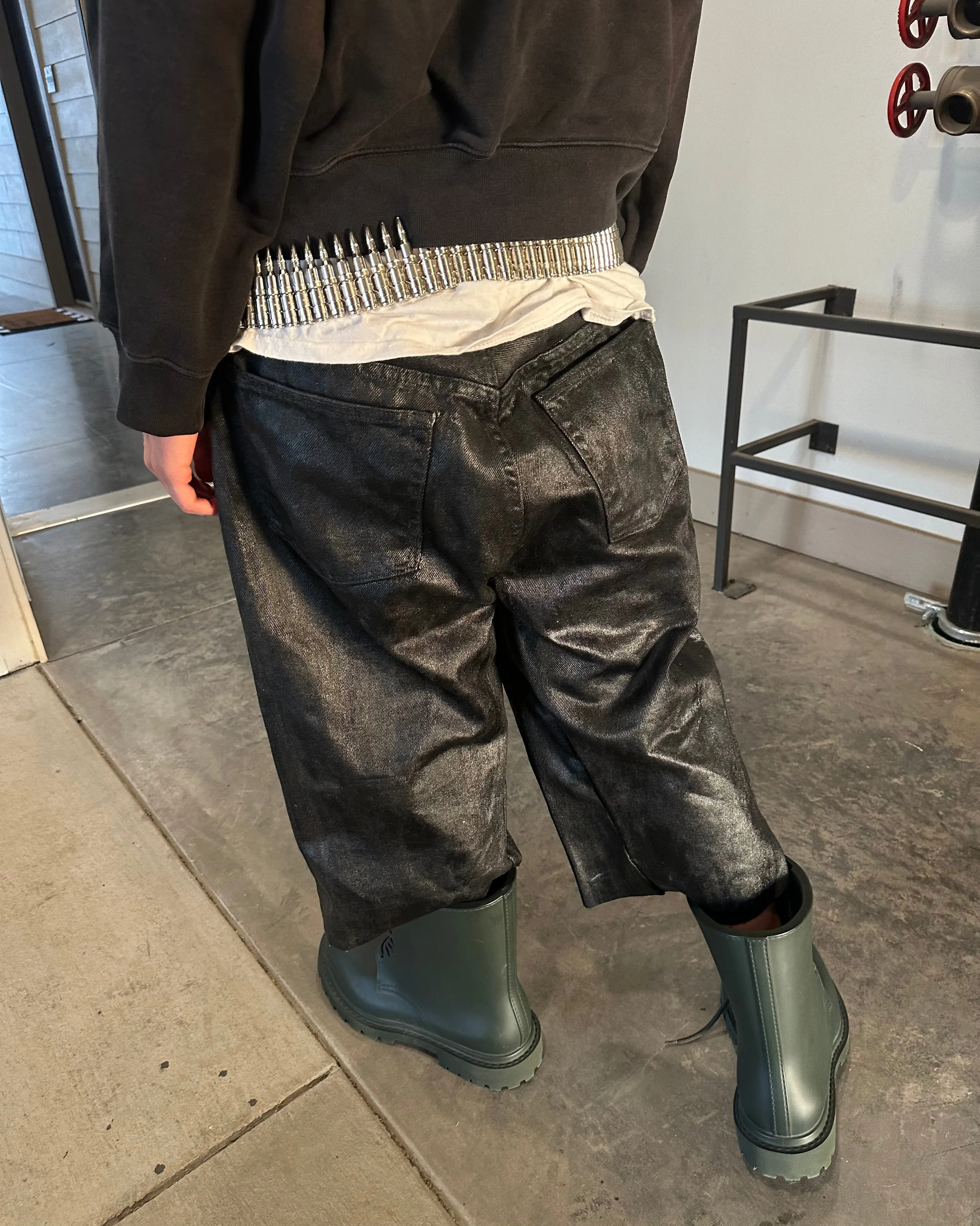 WAXED Baggy 3/4 Denim Shorts