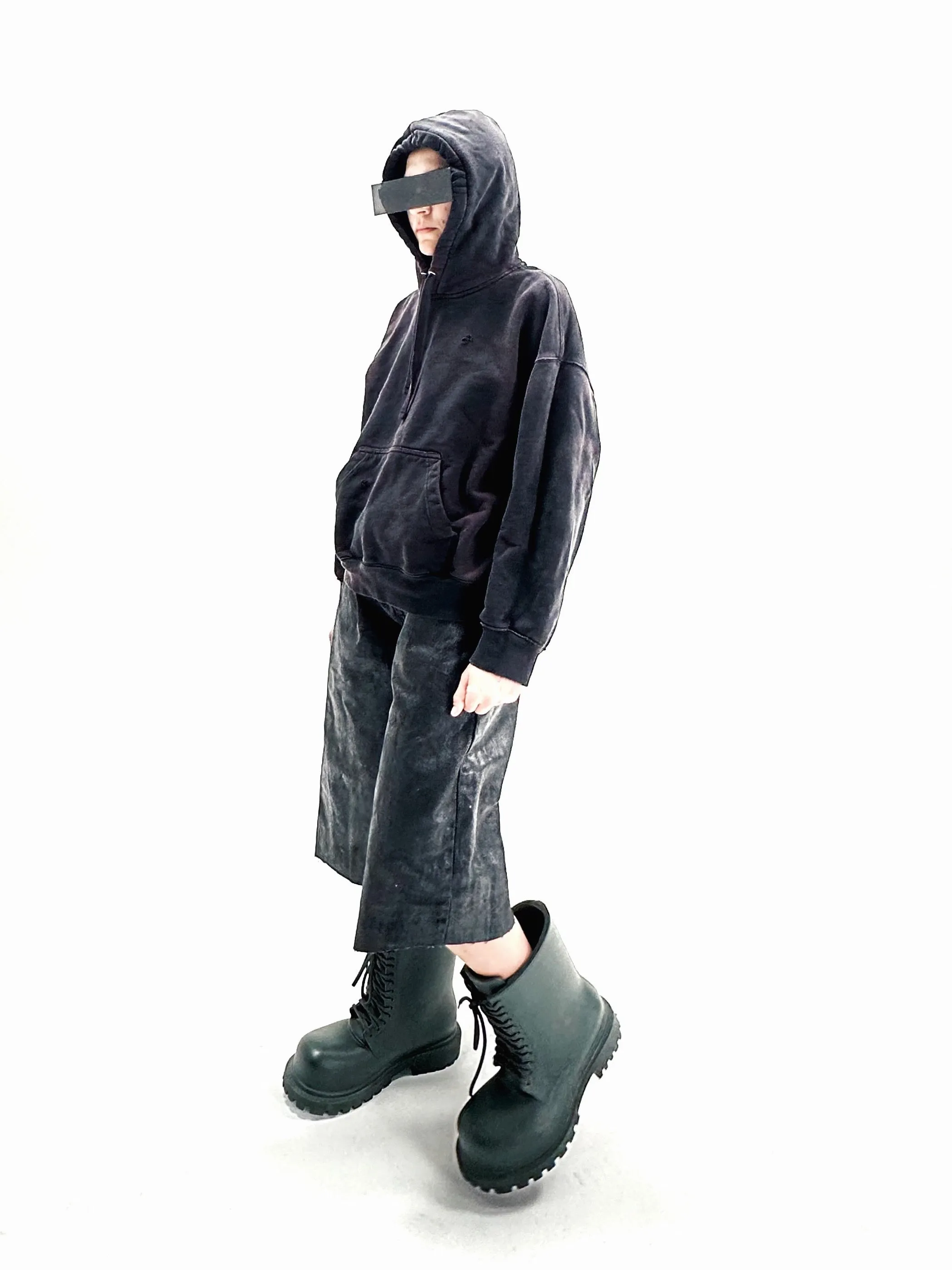 WAXED Baggy 3/4 Denim Shorts